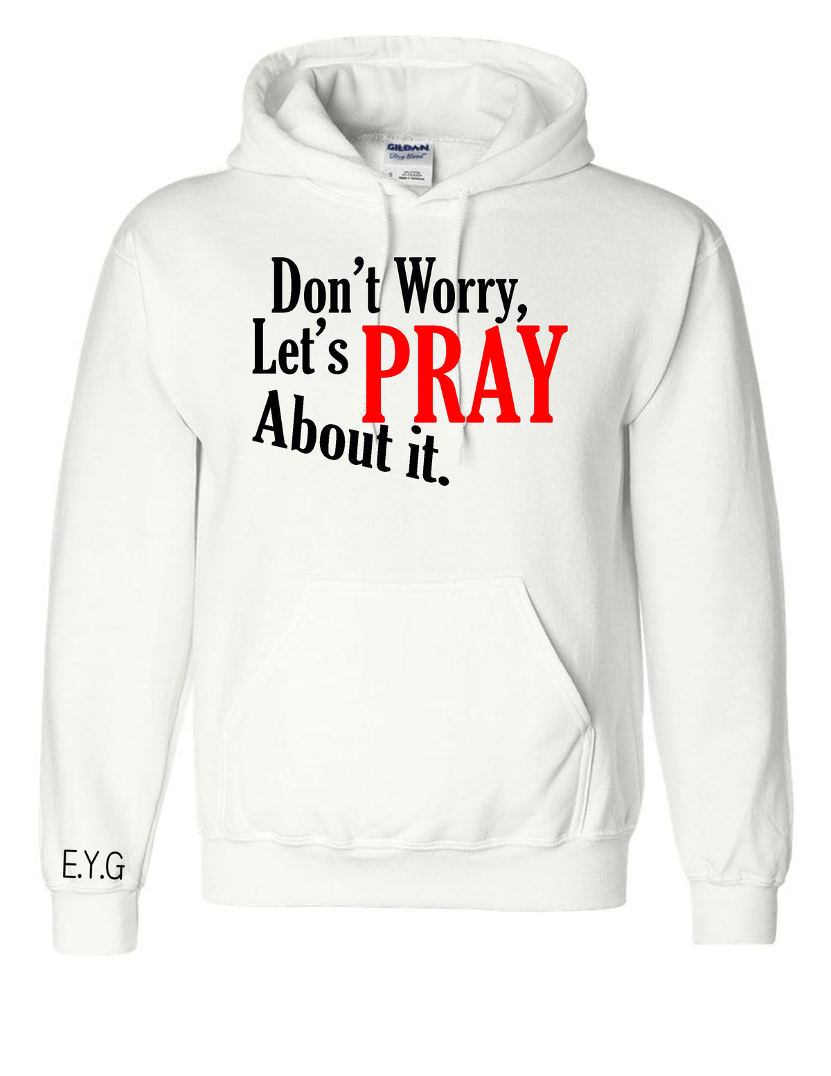 White Unisex Hoodie STYLE #8